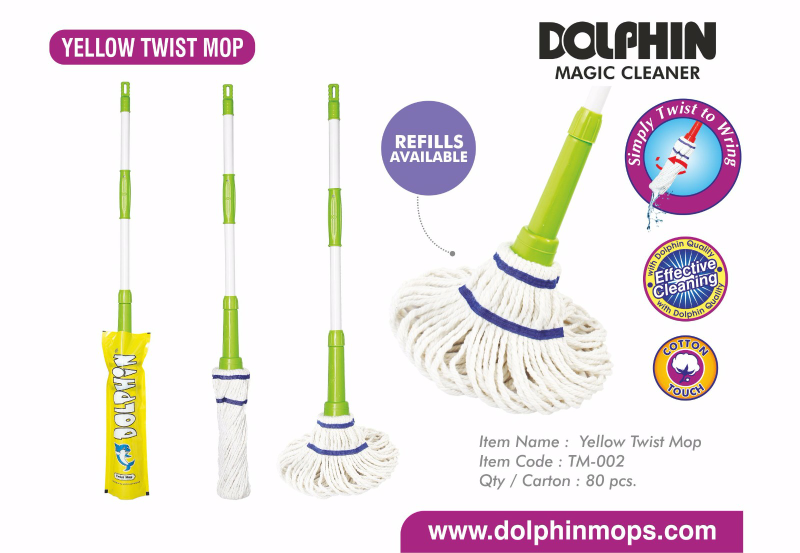 Yellow twist mop TM-002