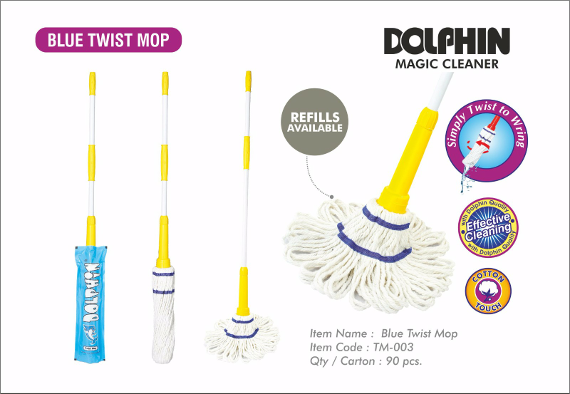 Blue twist mop TM-003